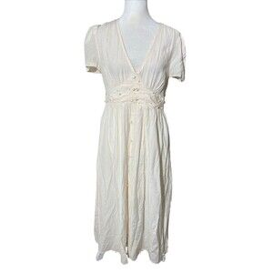 by the river babydoll dress boho cottagecore Sz M